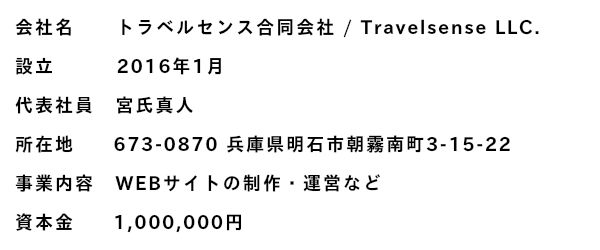 トラベルセンス会社概要